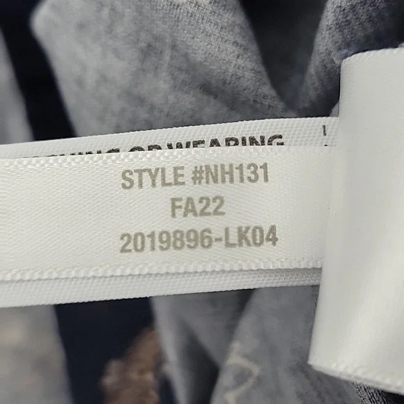 Madewell Paperbag Button-Front Mini Skirt Baby Corduroy Deep Indigo size S NH131 - Picture 10 of 12